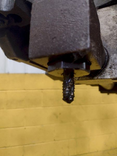 6-3/4" T-DRILL MODEL #T-150 PIPE COLLARING MACHINE WITH T-DRILL EC-150 END PROCESSING ATTACHMENT