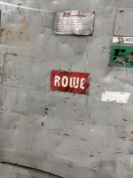 40" X 12,000 LBS X .110" ROWE COIL REEL, CAR, & STRAIGHTENER FEED LINE: STOCK #21627