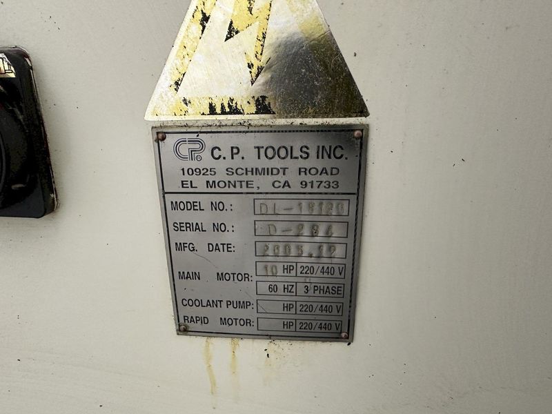 18"X 120" BIRMINGHAM  MODEL # DL18120 GAP BED ENGINE LATHE: STOCK #77942