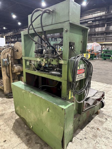 12,000 LB X 50" ROWE MODEL #12050-DSV MOTORIZED COIL REEL UNCOILER & COIL CAR: STOCK #21979