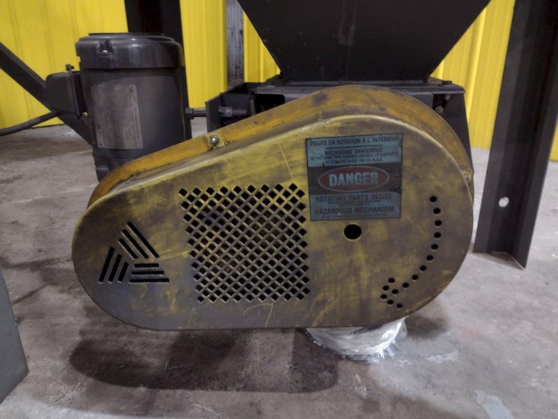 6" X (2) 15 HP WHEEL WHEELABRATOR "SKEW ROLL PIPE & BAR" SHOT BLAST BLASTER SYSTEM: STOCK #20002