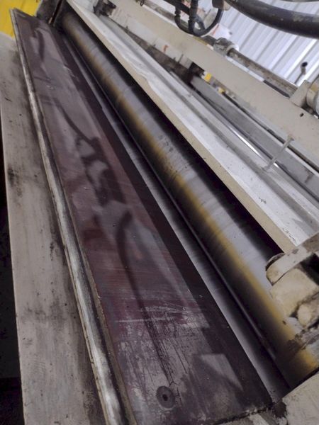 48" x 14 GA ROWE 7 ROLL POWERED COIL STRAIGHTENER: STOCK #22749