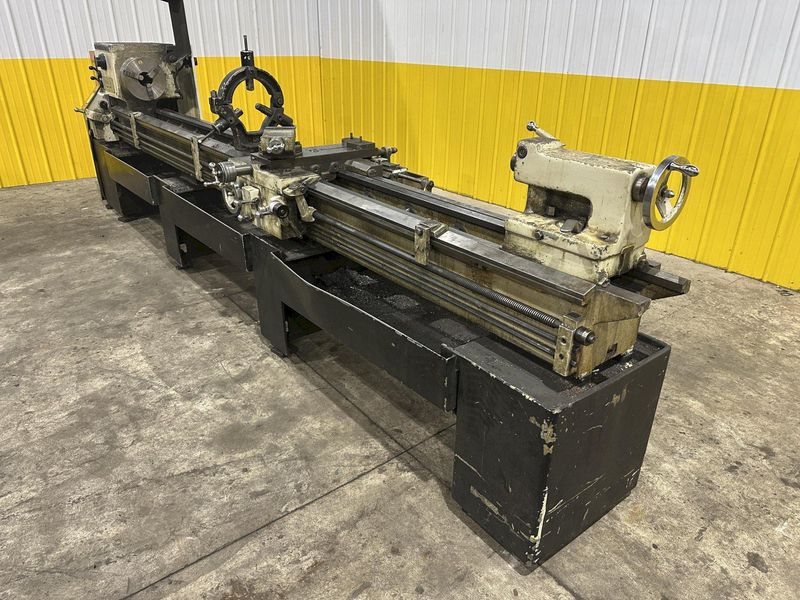 19" X 144" LEBLOND MAKINO MODEL #15E REGAL ENGINE LATHE W/ METRIC 3" HOLE: STOCK #22816