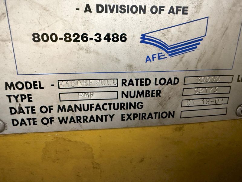 (4) 15 TON SEFAC MODEL #M120BF2000 MOBILE RAIL CAR LOCOMOTIVE COLUMN JACK LIFTS, 120,000 LBS TOT