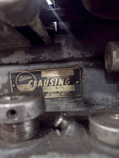 2 SPINDLE 20" ATLAS CLAUSING MODEL #1800 GANG DRILL WITH POWER FEED: STOCK #16676