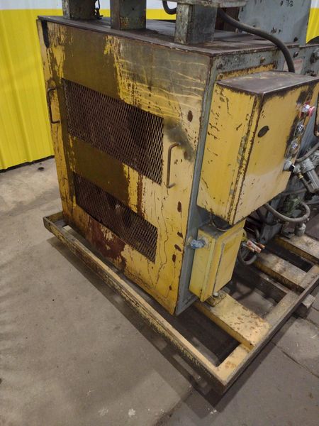 10,000 LB X 24" WIDE X .187" AIR FEEDS COIL CRADLE STRAIGHTENER / UNCOILER: STOCK 17042