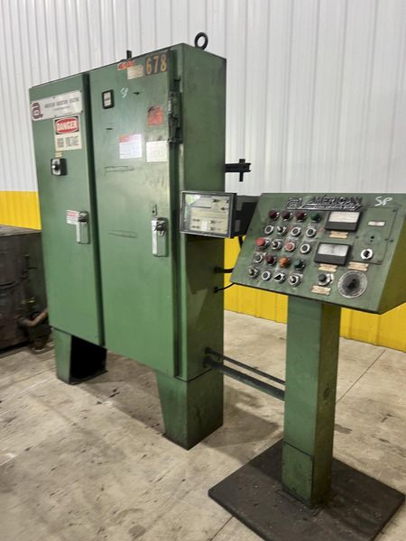 500 kw AMERICAN INDUCTION HEATING 2 COIL BILLIT HEATING SYSTEM, WITH FEEDER & CONTROLS: STOCK #2