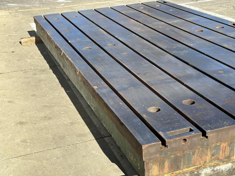 80" X 157" X 13" G & L T SLOTTED FLOOR PLATE:  STOCK #76803