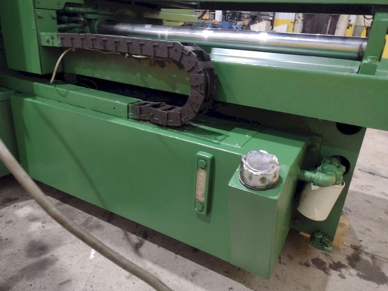 12" X 12" HYD-MECH MODEL #H-12A FULL AUTOMATIC FEED HORIZONTAL BANDSAW PLC 100 CONTROLS: STOCK #