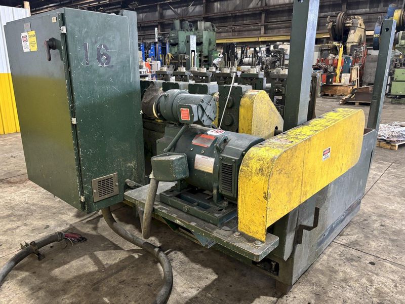 6 STAND X 2" YODER MODEL Q-150 U JOINT DRIVE RAFTED ROLLFORMER, W/ 7 RAFTS & 42  STANDS: STOCK #