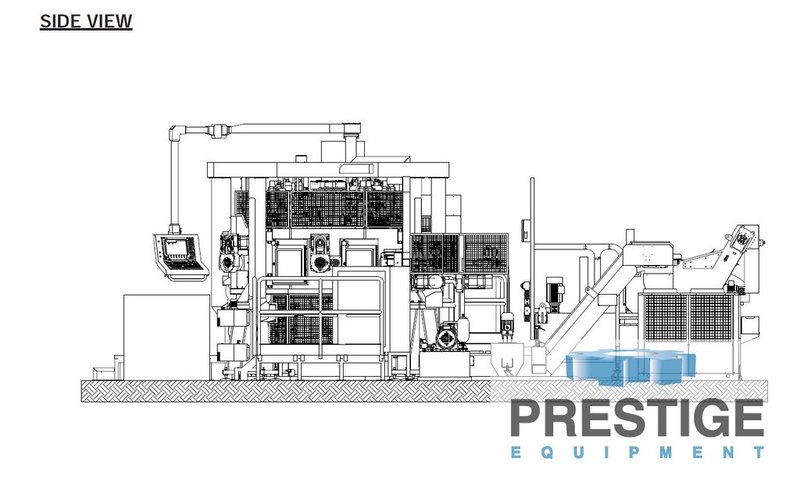 Porta TRV-08-N-16-90-110, 8-Station, 16-Spindle, HSK 50/63/ISO-40 Taper, 6K/15K RPM, Siemens CNC, Chip Conv, 2017, #31467