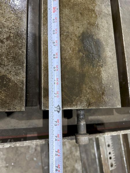 72" X 72" GIDDINGS & LEWIS (G&L) T-SLOTTED POWERED ROTARY TABLE W/ 72" POWERED INFEED SLIDE: STO