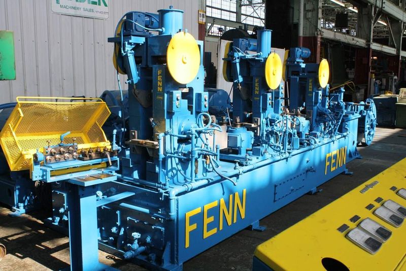 FENN 3 STAND X 082-062-062 WIRE SHAPING & FLATTENING MILL: STOCK #65773