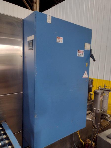 EXTRUDE HONE / SURFTRAN MODEL #STR-1 HIGH PRESSURE WASHER & DEBURRING SYSTEM W/ STORCH DEMAGNETI