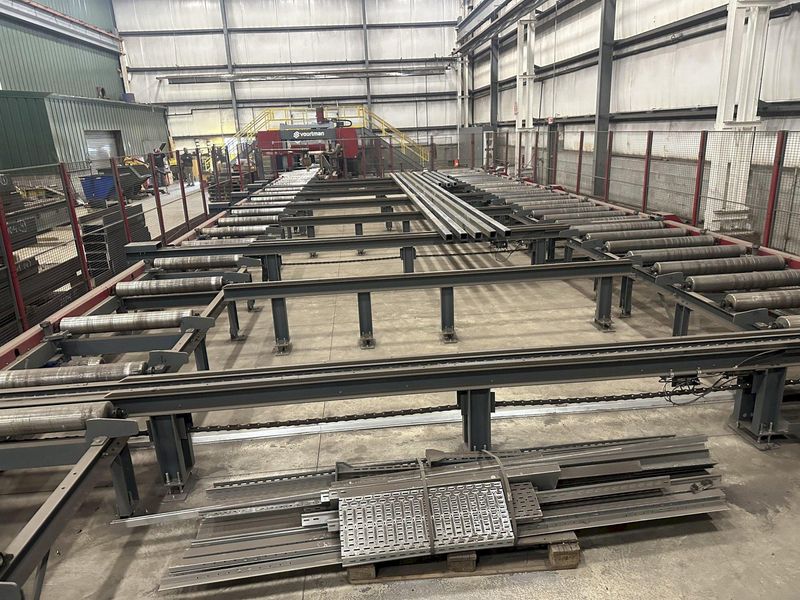 41" X 18" VOORTMAN BEAM LINE, VB1050 SAW,  V630DRILL & V808 PLASMA COPER ROBOT, NEW 2016: STOCK