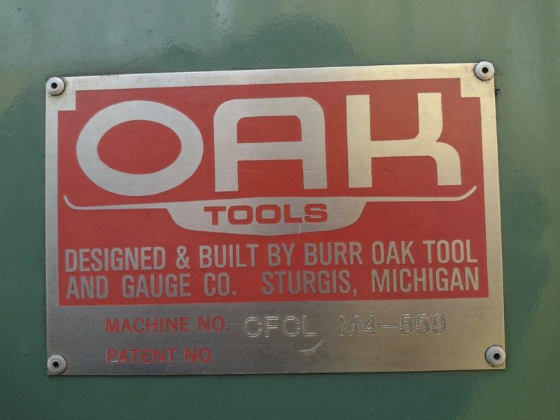 BURR OAK MODEL #VBHB RETURN TUBE BENDER & MODEL #MTCO STRAIGHTENER FEEDER: STOCK #15868