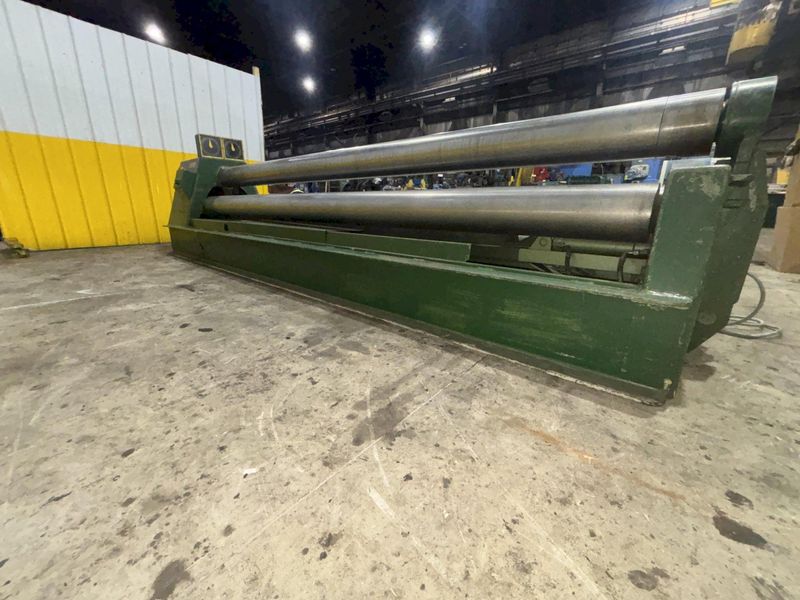 12' X 1/4" ROUNDO MODEL #PS-205 DOUBLE PINCH HYDRAULIC 3 ROLL PLATE ROLL: STOCK #23118