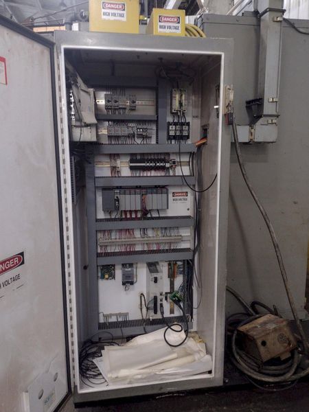 250 KW AJAX TOCCO "PACER" INDUCTION HARDENING SCANNER SYSTEM WITH MAGNESCAN QS CONTROLS: STOCK #