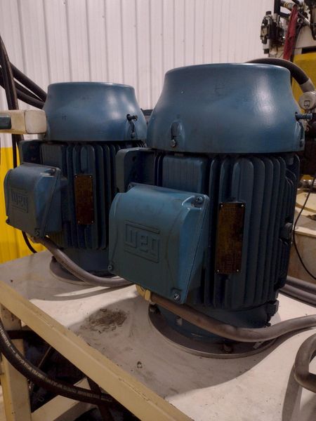 200 TON AMD 4-POST TIE-ROD FRAME HEAVY DUTY HYDRAULIC PRESS & MULTI-PRESSURE HYDRAULIC UNIT: STO
