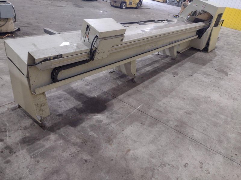6" HIGH X 14" WIDE WEINIG DIMTER  OPTICUT MODEL #S75 CROSS-CUT AUTOMATIC WOOD SAW, NEW 2003: STO