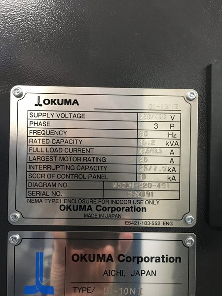 Okuma GI-10N II CNC INTERNAL GRINDER, NEW 2018 (MACHINE IS IN LIKE NEW CONDITION)