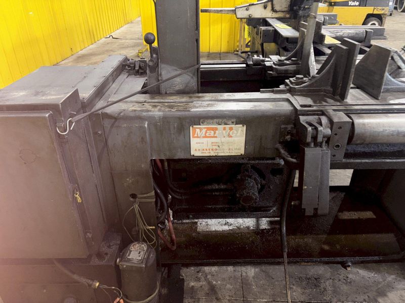 18” X 20” MARVEL MODEL #81/M4 AUTOMATIC MITRE HEAD VERTICAL BAND SAW & FEED TABLE: STOCK #23277