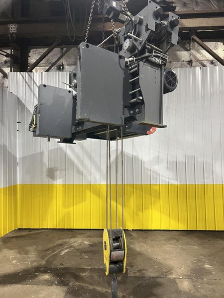 17.5 TON (2014) KONE-CRANES MODEL #CXT60410160P75GGN0S SINGLE GIRDER OVERHEAD CRANE HOIST & TROL