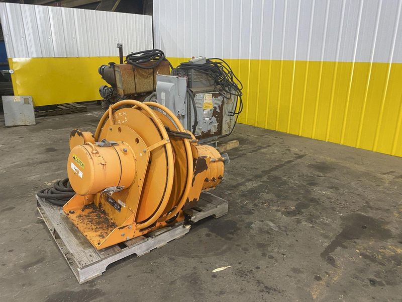 53 TON (107,500 LBS) BUSHMAN MODEL #MT420 TELESCOPING MAGNETIC SPREADER LIFTING BEAM  W/ OHIO MA