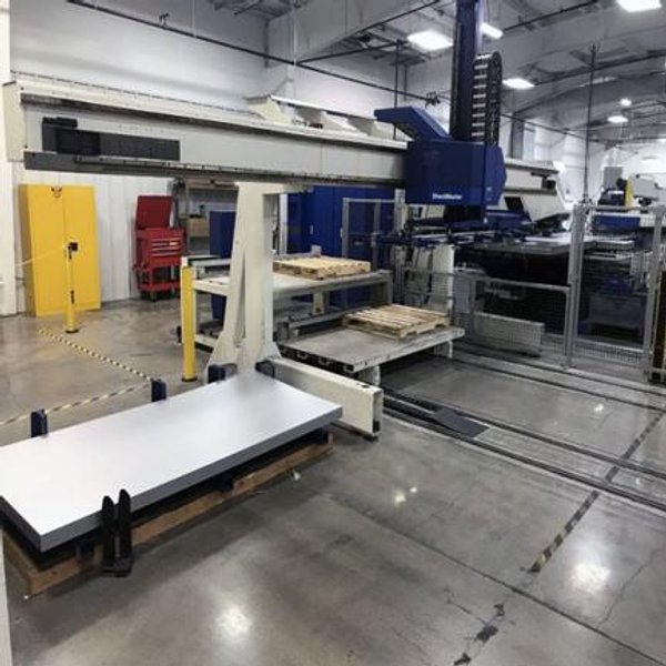 25 Ton Trumpf Trupunch 5000-1300 Punching Machine, Sheetmaster Load & Unload System, Mfg 2008