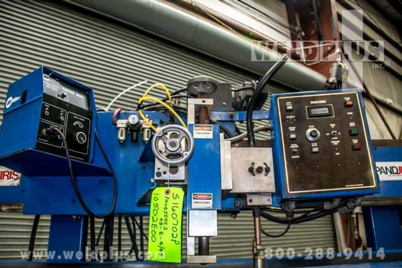 Pandjiris 48" Seam Welder, Water Cooled Mandrel & MIG Gun, Miller Feeder, Dual Ft Pdls, Call