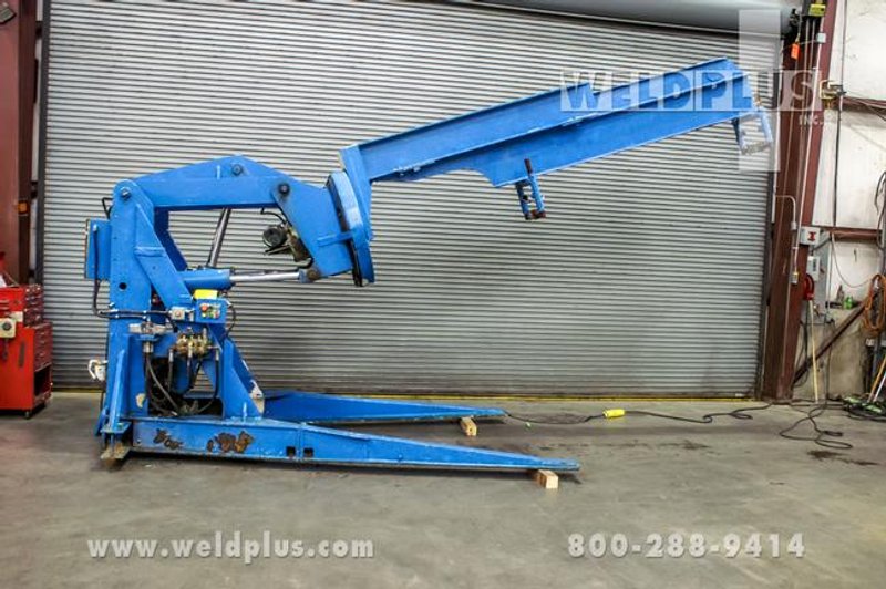 16,000 Lb. Gabco Hydraulic Beam Positoner, 100" Max Dia w/Tbl Vert, 25° Tilt Up, 20° Down