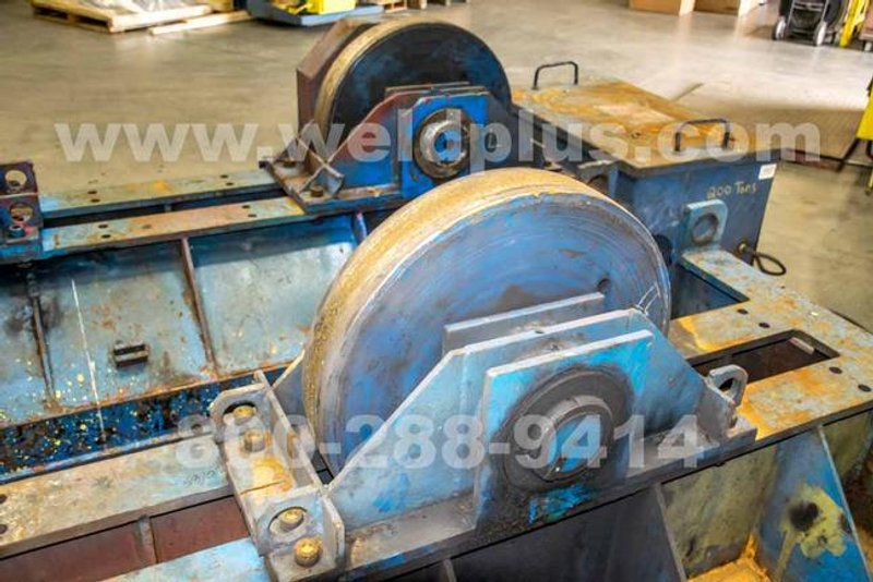 300 Ton Aronson Steel Wheel Turning Roll Set, Incl 1 Drive &1 Idler, Vari-Spd, Hand Pendant