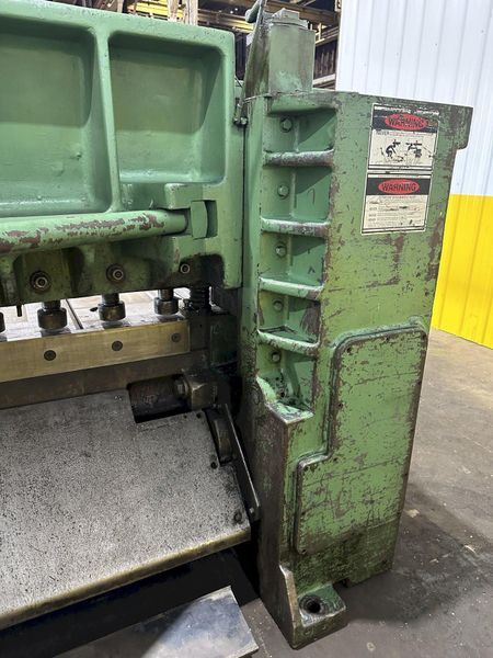 12' X 1/2" WYSONG MODEL #1250 MECHANICAL POWER SQUARING SHEAR: STOCK #19618