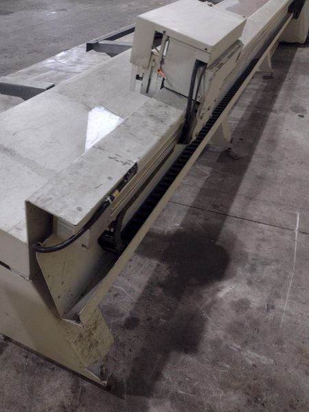 6" HIGH X 14" WIDE WEINIG DIMTER  OPTICUT MODEL #S75 CROSS-CUT AUTOMATIC WOOD SAW, NEW 2003: STO