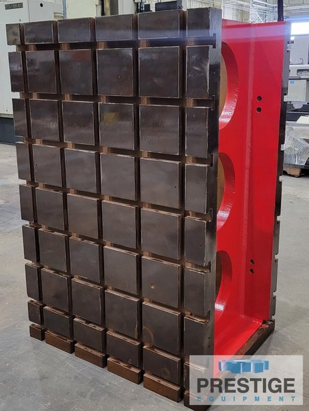 60" x 40" x 32" T-Slotted Angle Plate, Double Sided, 8 Horizontal T-Slots, 5 Vertical T-Slots, Qty. 1, #43234