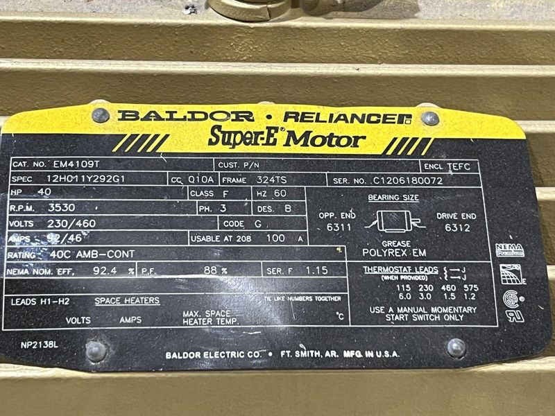 40 HP x 4 STATION CLEAN AIR TECHNOLOGIES / EUROVAC INDUSTRIAL TRANSIT & BUS CENTRAL VACUUM SYSTE