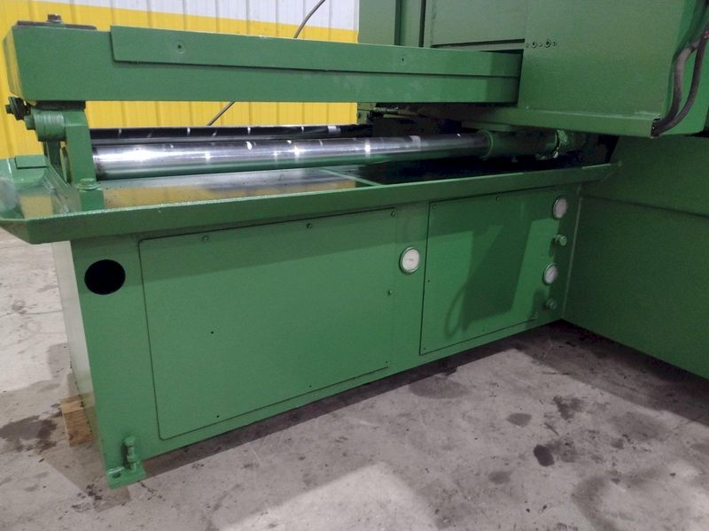 12" X 12" HYD-MECH MODEL #H-12A FULL AUTOMATIC FEED HORIZONTAL BANDSAW PLC 100 CONTROLS: STOCK #
