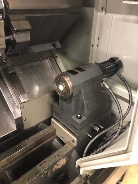 HAAS ST-10T, 1.75" Bar, 6000 RPM, 12 Tools, 15 HP, Tailstock, Tool Presetter, Chip Conveyor, Parts Catcher, Rigid Tapping, 2011