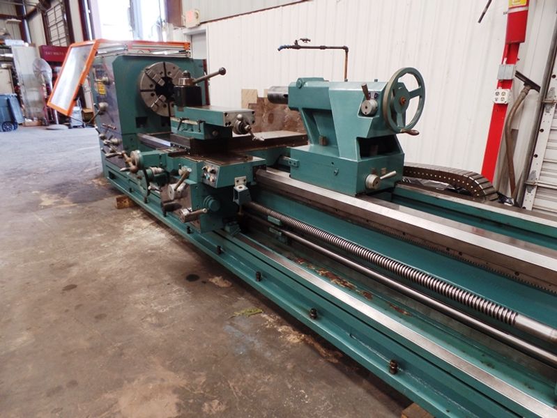 CAPACITY  Swing over bed 31” Swing over cross slide 24” Swing over gap 53” Gap width from headstock 24"  Distance between center 120”  Bed width 22”  HEADSTOCK  Spindle nose  A2-15  Spindle bore 9”     Spindle step18 steps  Spindle speed 4-428 rpm