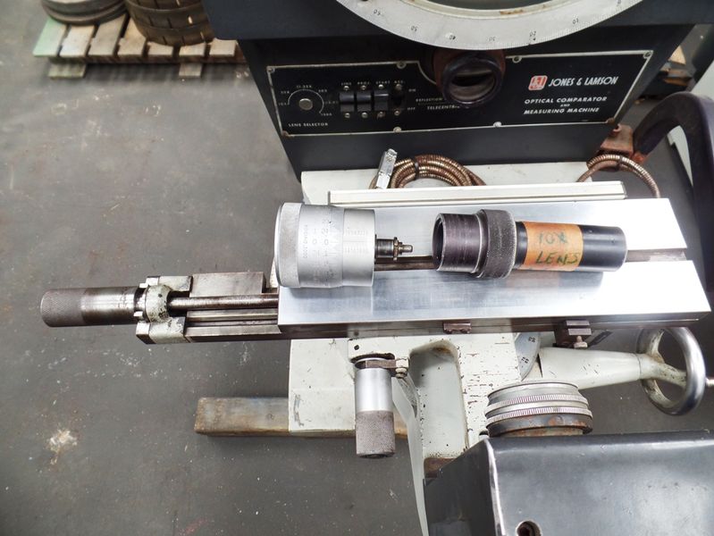 Specifications:  Model Basic 14   Year  8/83  Screen diameter 14"  Lens with the machine 10X, 20x included  Electrical requirements 118 volt/60/1 phase/5 amps  Weight 800 lbs. approx