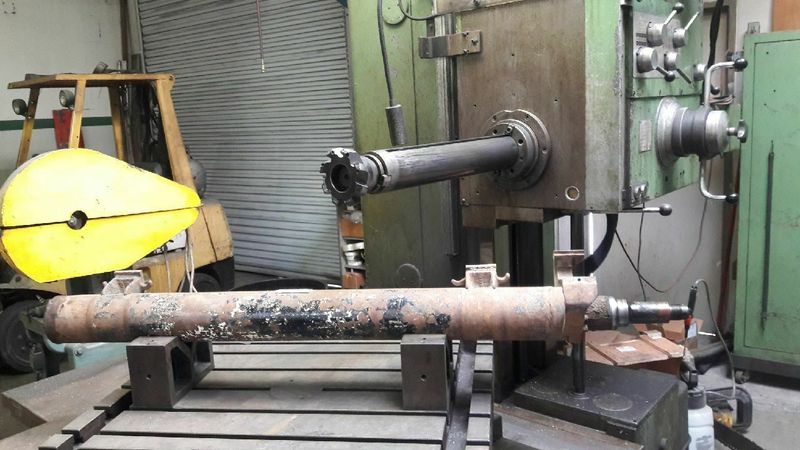 WOTAN B75/105 HORIZONTAL BORING MILL, 35 X 39 TABLE, 1250 RPM, 15 HP DRO Tooling  Rotary Table