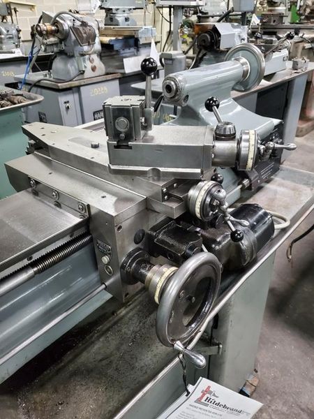 HARDINGE PRECISION TOOL ROOM LATHE HLVH, clean machine with tooling and taper attachment