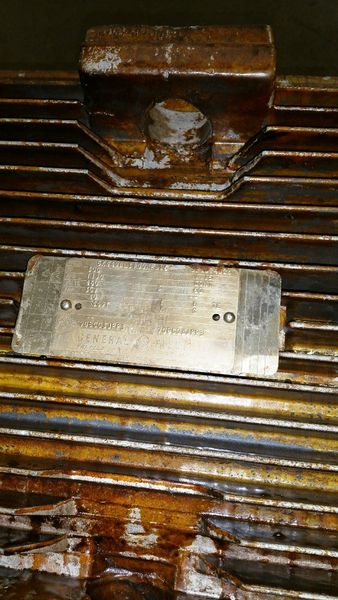 Blanchard Spindle Motor, General Electric 300 HP