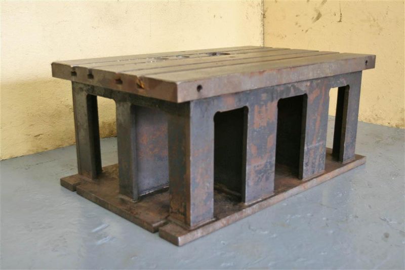 42' X 26' X 18' STEEL FABRICATED BOX DRILL TABLE:  STOCK #19987