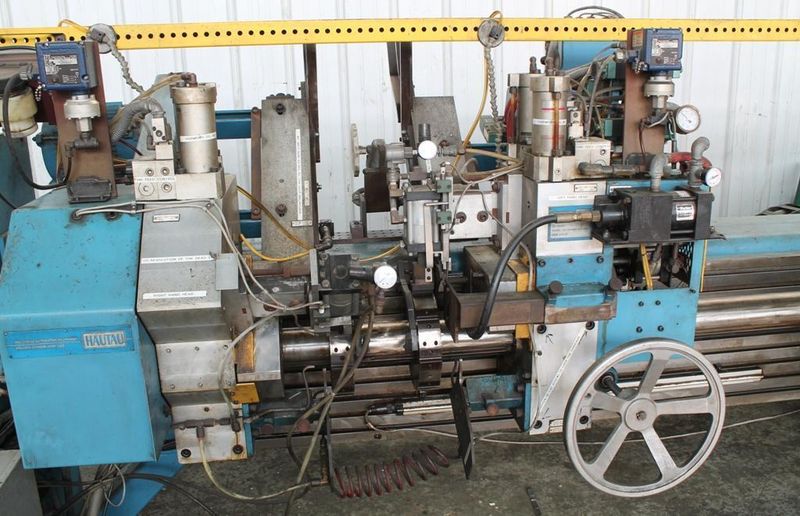 HAUTAU MODEL #CC15M DOUBLE END CHAMFER MACHINE:  STOCK #61481