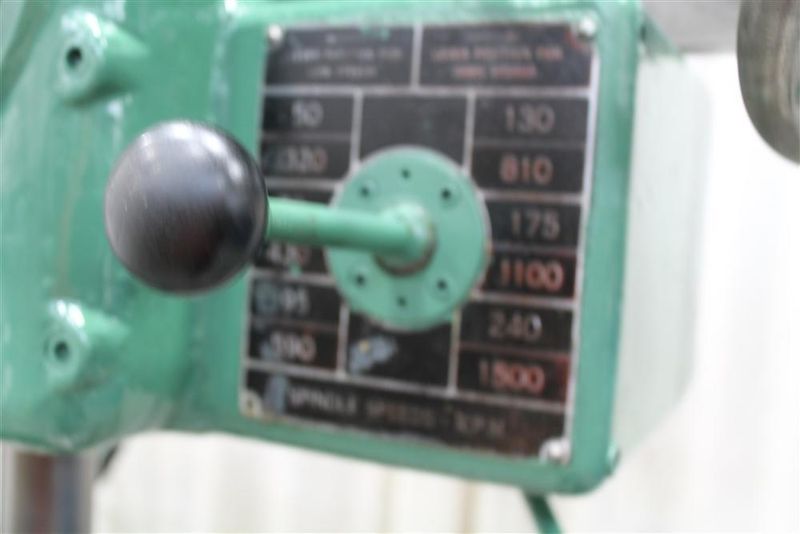 4' X 9' AMERICAN HOLE WIZARD RADIAL ARM DRILL: STOCK #62917