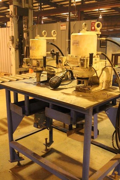 3 FRANKLIN HYDRAULIC PORTABLE PUNCHES WITH HYD UNIT: STOCK #65908