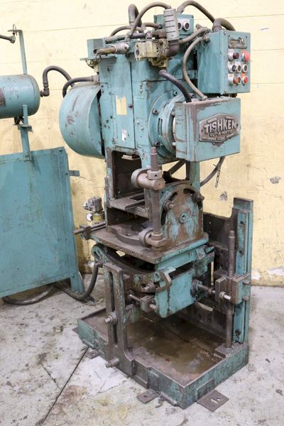 18 TON TISHKEN MODEL #COT-6 CUTOMATIC CUTOFF PRESS: STOCK #70959