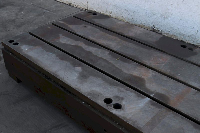 144' X 48' WIDE X 12-1/2' THICK T SLOTTED FLOOR PLATE; STOCK #73253