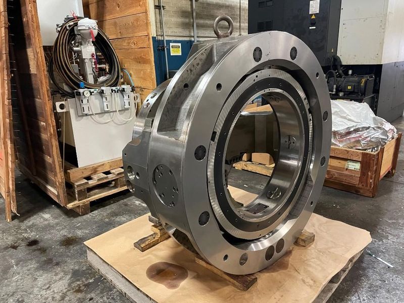 New, 45” Rohm Hydraulic Indexing Chuck with Hydraulic Power Unit